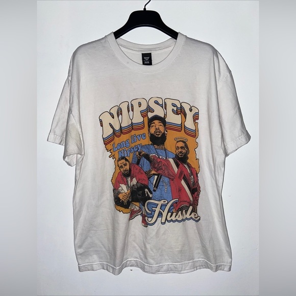 Nipsey Hussle Rap Tee XL 1/1 Rare Find UNI Custom Merch Hanes Beefy TMC Prolific - Picture 5 of 5